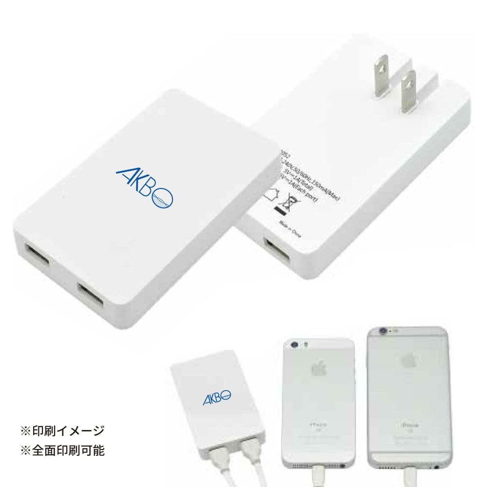 オリジナルプリント用USB-ACアダプタ